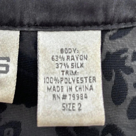 Chicos Womens Silk Burn Out Velvet Fringed Wrap Shawl Multicolor Size 2 - Picture 7 of 14